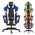 Miniatyrbillede 1 af 6: Gamingstol - Kontorsstol med Fotstöd - Stol till Gaming Yellow