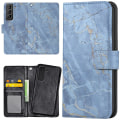 Miniatyrbillede 1 af 2: Samsung Galaxy S21 - Mobilcover/Etui Cover Marmor Multicolor