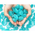Miniatyrbillede 7 af 10: 100 stk. Selvlysende Sten - Glow in the Dark Dekoration Blue