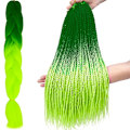 Miniatyrbild 2 av 5: Jumbo Braid / Löshår Hårfläta - 60 cm LimeGreen Grön/Lime