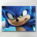 Miniatyrbilde 1 av 4: Lerretsbilde / Bilde - Sonic the Hedgehog - 40x30 cm - Lerret Multicolor