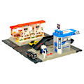 Miniatyrbillede 4 af 11: Bensinstation polisparkering set 54el