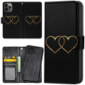 Miniatyrbilde 1 av 2: iPhone 13 Pro Max - Lommebok Deksel Double Hearts Multicolor
