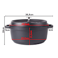 Pikkukuva 9 / 10: Gryta / Kastrull - Non stick gyta - 6,6L