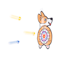Miniatyrbillede 2 af 5: Kardborre dart spel säkert dart mål corgi