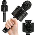 Miniatyrbild 1 av 8: Karaokemikrofon med Högtalare / Karaoke Mikrofon - Bluetooth Svart