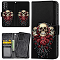 Pikkukuva 1 / 2: Samsung Galaxy A52/A52s 5G - Lompakkokotelo/Kuoret Skulls
