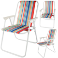 Miniatyrbilde 1 av 10: Strandstol / Solstol - Stol till Strand - Hopfällbar Multicolor