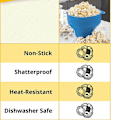 Miniatyrbild 6 av 6: Popcornmaskin / Popcornskål - Gör popcorn i mikron