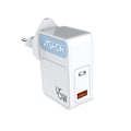 Miniatyrbillede 1 af 4: 45W Laddare med Reseadapter US/EU - USB-C - PD - Snabbladdare White