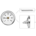 Miniatyrbilde 2 av 8: Anleggstermometer 0-120°C – Termometer Silver