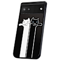 Miniatyrbillede 1 af 2: Google Pixel 6A - Cover/Mobilcover Langstrakte Katte
