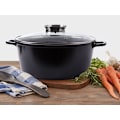 Miniatyrbillede 2 af 10: 8L Gryde med låg – Non-stick belægning – Induktionskomfur