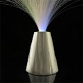 Miniatyrbillede 5 af 6: Fiberoptisk Lampe / Fiberlampe - Farveskiftende - 21 cm Multicolor