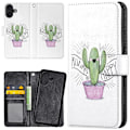 Miniatyrbilde 1 av 2: iPhone 16 Plus - Lommebok Deksel Happy Cactus