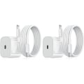 Miniatyrbilde 1 av 3: Lader for iPhone - Hurtiglader - Adapter + Kabel 20W USB-C White one size