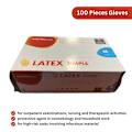 Pikkukuva 2 / 5: 100-Pack - Latexhandskar med Pulver M