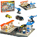 Pikkukuva 1 / 11: Bensinstation polisparkering set 54el