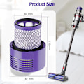 Miniatyrbillede 3 af 6: 2-Pak - Filter til Dyson V10/V11/V15 – Efterfilter Purple V10