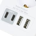 Pikkukuva 4 / 6: Eluttag med 2 USB-A och 2 USB-C