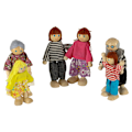 Miniatyrbilde 4 av 6: Dockor dockor till dockhusfamiljen 6 st.