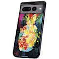 Miniatyrbillede 1 af 2: Google Pixel 9/9 Pro - Cover/Mobilcover Regnbue Ananas