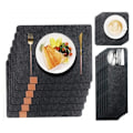 Pikkukuva 1 / 5: Tallriksunderlägg Filt 18-delar - Place mats, bestickpåse & glasunderlägg