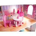 Pikkukuva 11 / 11: MDF-dockhus i trä + möbler 70 cm rosa LED
