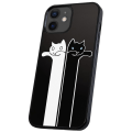 Miniatyrbillede 1 af 2: iPhone 12/12 Pro - Cover/Mobilcover Langstrakte Katte Multicolor