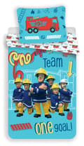 Brandset med Fireman Sam, 140×200 cm och 70×90 cm
