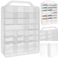 Miniatyrbild 1 av 11: Display Case för Modellbilar - Förvaring - 46 fack Transparent