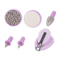 Pikkukuva 11 / 11: Manikyr & Pedikyr Kit med Nageltork - 7-delar