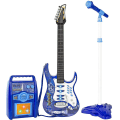 Miniatyrbillede 1 af 3: Elguitar med Forstærker & Mikrofon til Børn – Blå Blue