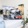 Miniatyrbilde 4 av 5: Sängöverdrag med tågtema 140×200 cm, 70×90 cm
