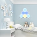 Miniatyrbillede 4 af 11: Hexagon Væglampe / LED-lampe i 6 moduler – Fjernstyret