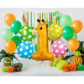Pikkukuva 3 / 3: Giraff Folieballong Set med 5 Dela – Djurmotiv