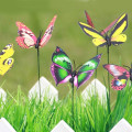 Miniatyrbild 2 av 4: 10-Pack - Fjärilar på Pinne - Trädgårdsdekoration multifärg