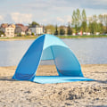 Miniatyrbillede 9 af 9: Självfällbart trädgårdstält för stranden, blått