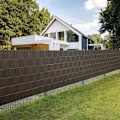 Miniatyrbillede 5 af 11: Insynsskydd till Balkong / Staket - Tejp / Remsa - Staketband Brown