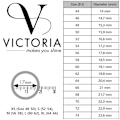 Pikkukuva 2 / 2: Silverfärgad ring med vita stenar från Victoria