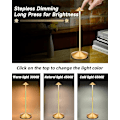 Miniatyrbilde 7 av 11: Bordlampe / Skrivebordslampe - Trådløs LED-lampe Silver