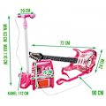 Miniatyrbilde 2 av 3: El-gitar med Forsterker & Mikrofon for Barn Pink
