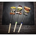 Miniatyrbillede 2 af 11: 5-Pak - Grillmåtte / Non-Stick Måtte til Grill Black