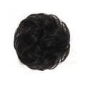 Pikkukuva 2 / 2: Scrunchie-hiuslisäke / Hiusharja / Hiusdonut - Valitse väri Black Svart