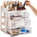 Miniatyrbillede 1 af 7: Makeupholder / Holder til Makeup - 6 rum & 3 skuffer White
