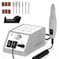 Miniatyrbild 1 av 3: Elektrisk Nagelfil med 12 Tillbehör för Naglar - Pedikyr Manikyr grå