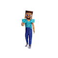Miniatyrbilde 1 av 4: Minecraft Steve Plus kostym 7-8 år