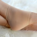 Miniatyrbillede 1 af 3: Hælbeskyttelse i silikone - Str 42-46 - Beige Beige