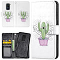 Pikkukuva 1 / 2: Xiaomi Redmi Note 9 - Lompakkokotelo/Kuoret Happy Cactus