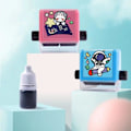 Miniatyrbillede 2 af 7: Matematik Stempel - Add/Sub/Mul/Div Pink Division